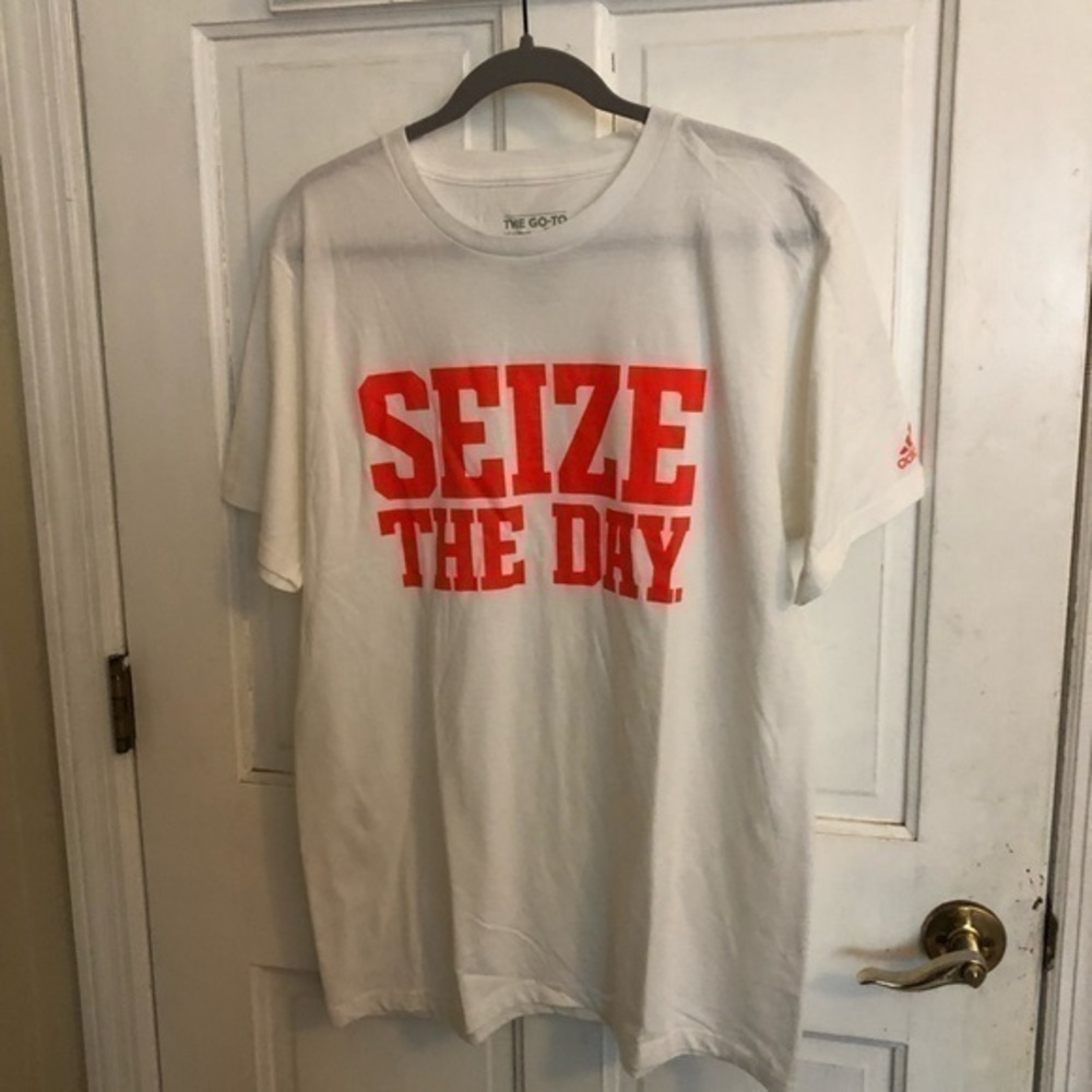 Adidas The Go-To Tee Seize the Day White Shirt